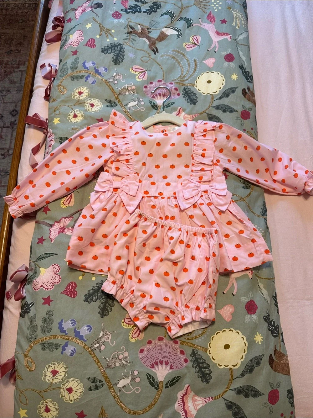Girls 2T Pink Pumpkin Set